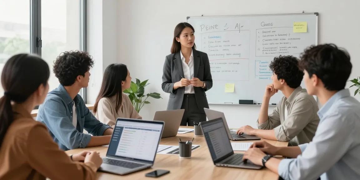 Bewertung schwieriger Führungskraft im Teammeeting zur Verbesserung der Unternehmenskultur