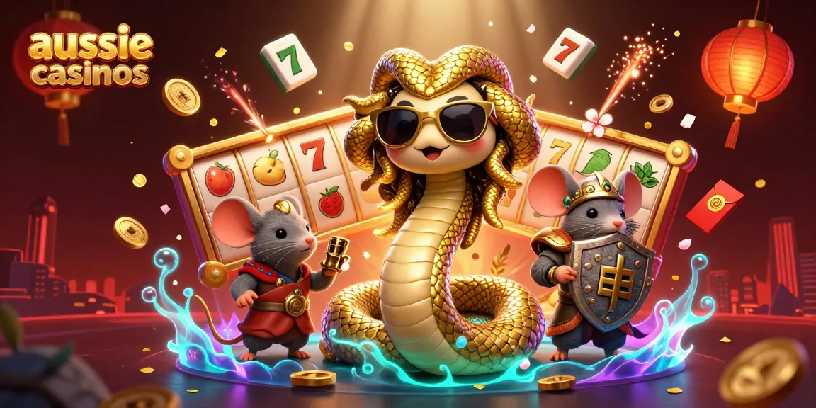 Experience exciting gameplay at aussie casinos with dynamic slot reels and friendly characters.