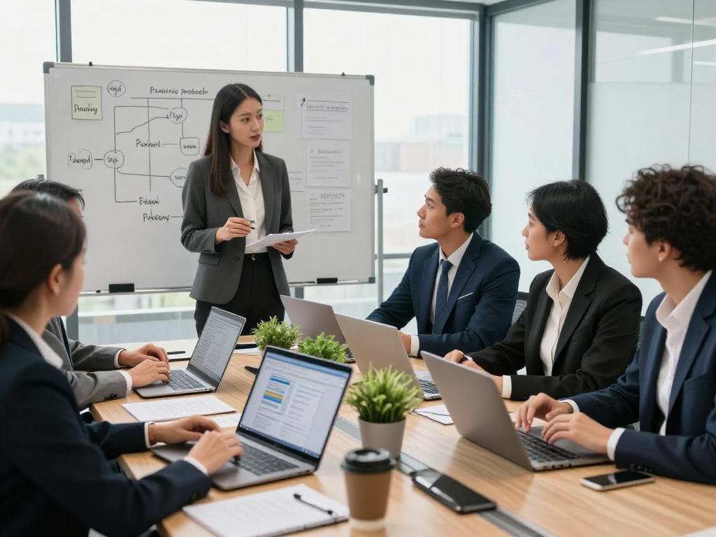 Professionelles Team diskutiert Datenschutz und Barrierefreiheit in Wirtschaft und Verwaltung Wohnungsbaugenossenschaften.