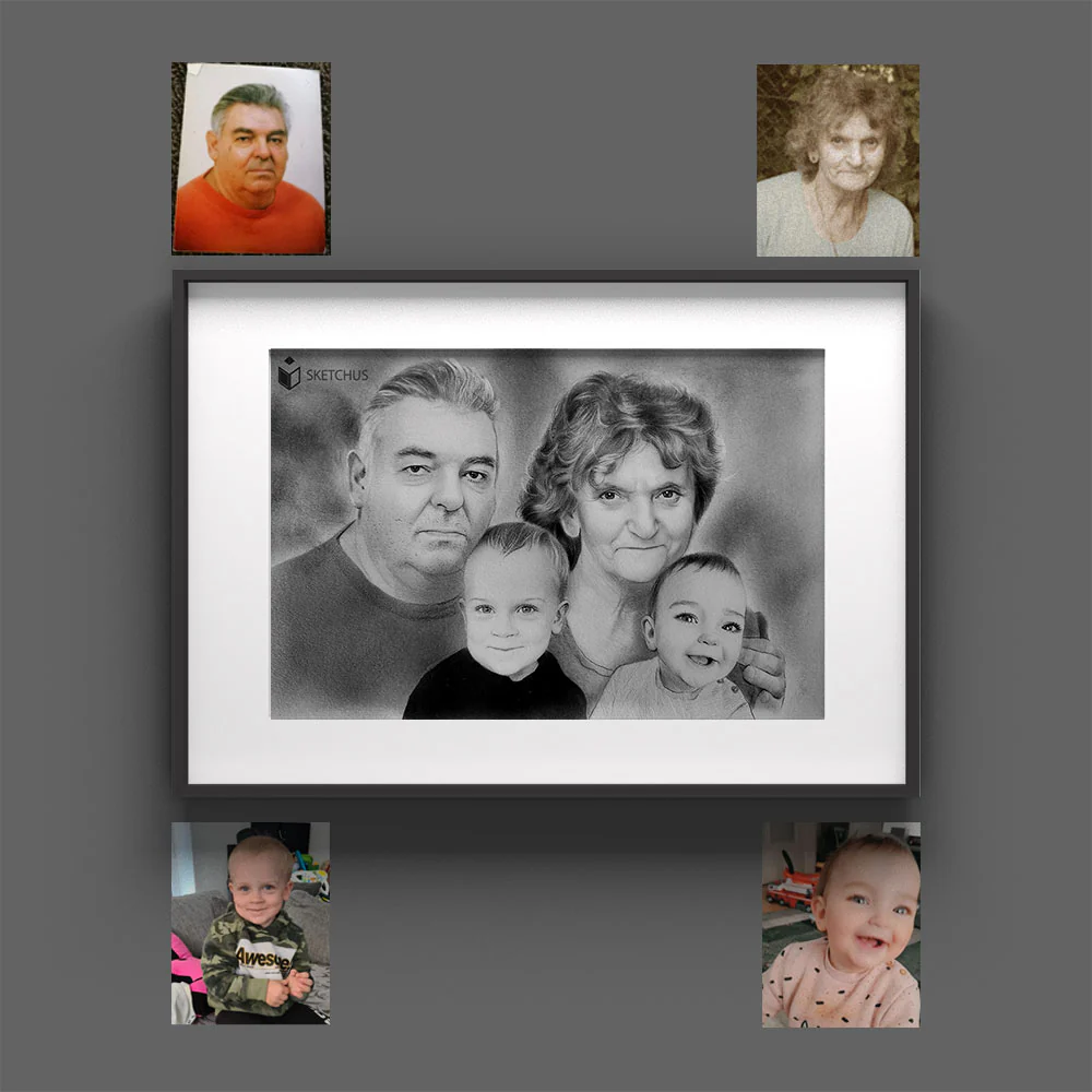 Individuelle personalisierte Geschenke von Families Portrait
