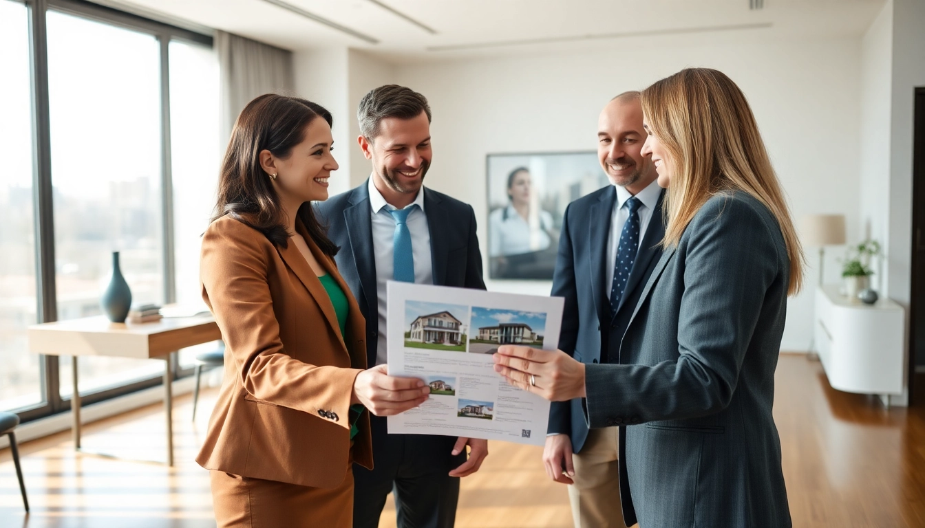 Immobilienmakler Frankfurt Dornbusch berät Kunden in modernem Büro mit professioneller Atmosphäre.