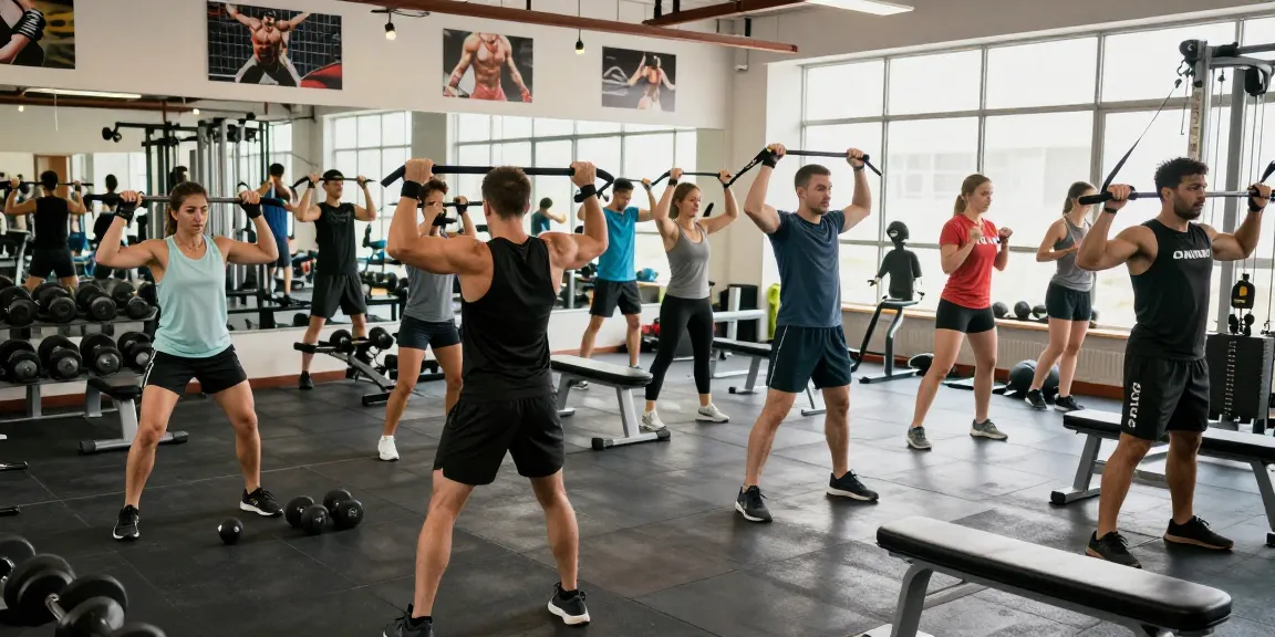 Medi Pharma Steroid Shop - Aktive Sportler in modernem Fitnessstudio bei intensiven Trainingseinheiten.
