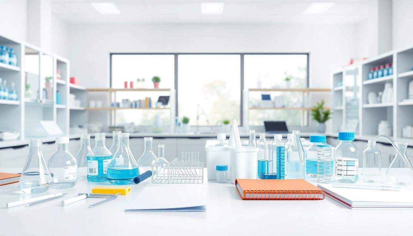 Labormaterial bestellen in einem professionellen Labor mit hochwertigen Geraeten und Materialien