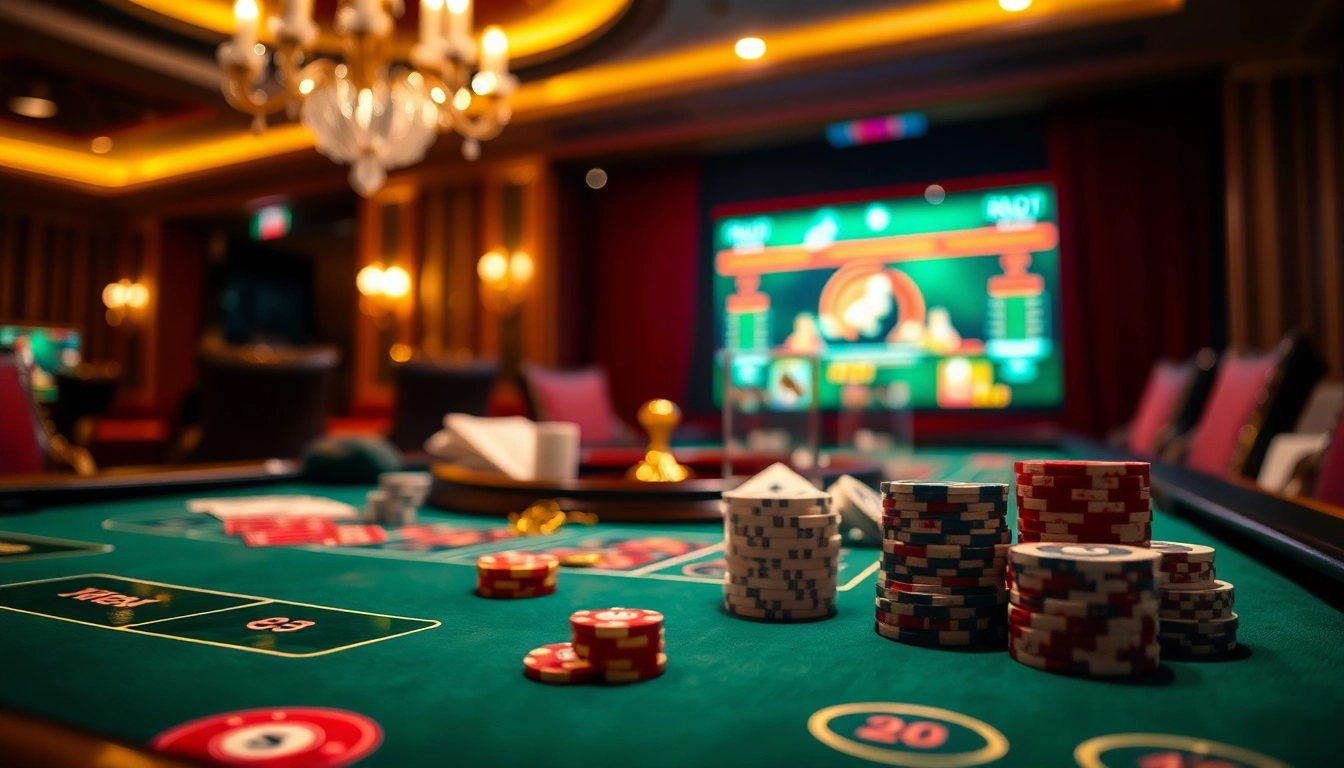 Erleben Sie spannende casinospiele in einem eleganten Casino-Ambiente.