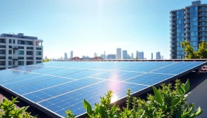 PV anlage kosten wien: Installation von Photovoltaikanlagen auf einem modernen Dach in Wien.