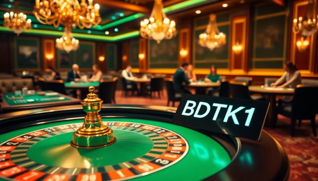 Experience the thrill of BDTK1 with an elegant casino atmosphere full of gaming excitement.